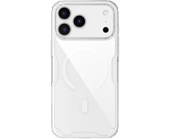 TPU чехол Nillkin Nature Pro Magnetic для Apple iPhone 17 Pro (6.3") Бесцветный (прозрачный)