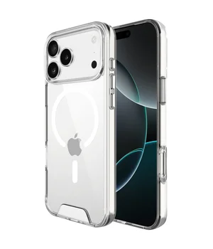 Чохол TPU Space Case with Magnetic Fit для Apple iPhone 17 Pro / 18 Pro (6.3") Прозорий