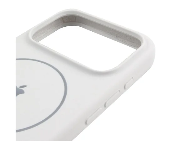 Чехол Silicone Case Full Protective (AA) V2 with MagSafe для Apple iPhone 17 Pro (6.3") Белый / White