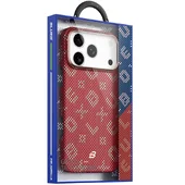 TPU+PC чехол Blueo Gilded Tactile Woven with MagSafe для Apple iPhone 17 Pro (6.3") Red