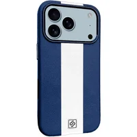 Шкіряний чохол Rally with MagSafe для Apple iPhone 17 Pro (6.3") Blue / White