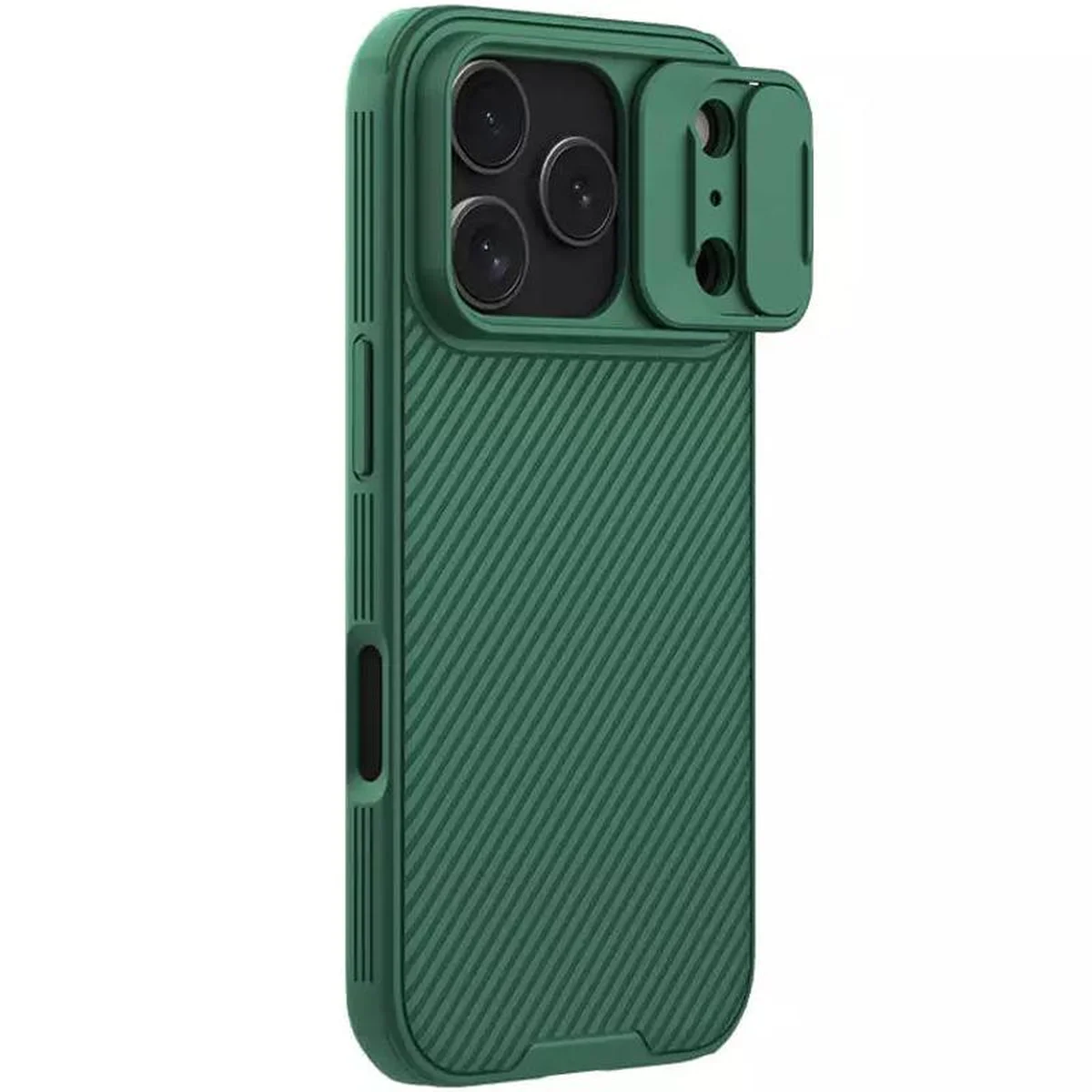 Карбоновая накладка Nillkin CamShield Pro для Apple iPhone 17 Pro (6.3") Deep Green