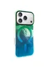 Чехол TPU Shiny Mountain (MagFit) для Apple iPhone 17 Pro (6.3") Green / Blue