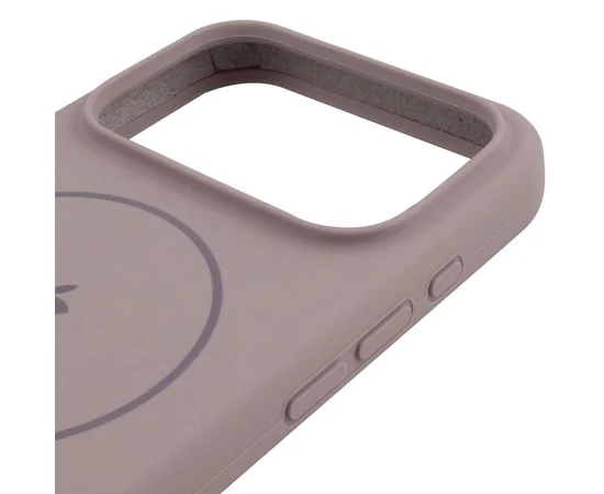 Чехол Silicone Case Full Protective (AA) V2 with MagSafe для Apple iPhone 17 Pro (6.3") Серый / Lavender