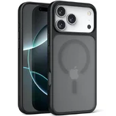 TPU+PC чехол Metal Buttons with MagSafe для Apple iPhone 17 Pro (6.3") Черный / Black