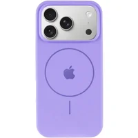Чехол Silicone Case Full Protective (AA) V2 with MagSafe для Apple iPhone 17 Pro (6.3") Сиреневый / Dasheen