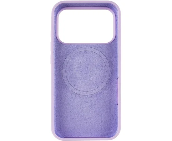 Чехол Silicone Case Full Protective (AA) V2 with MagSafe для Apple iPhone 17 Pro (6.3") Сиреневый / Lilac