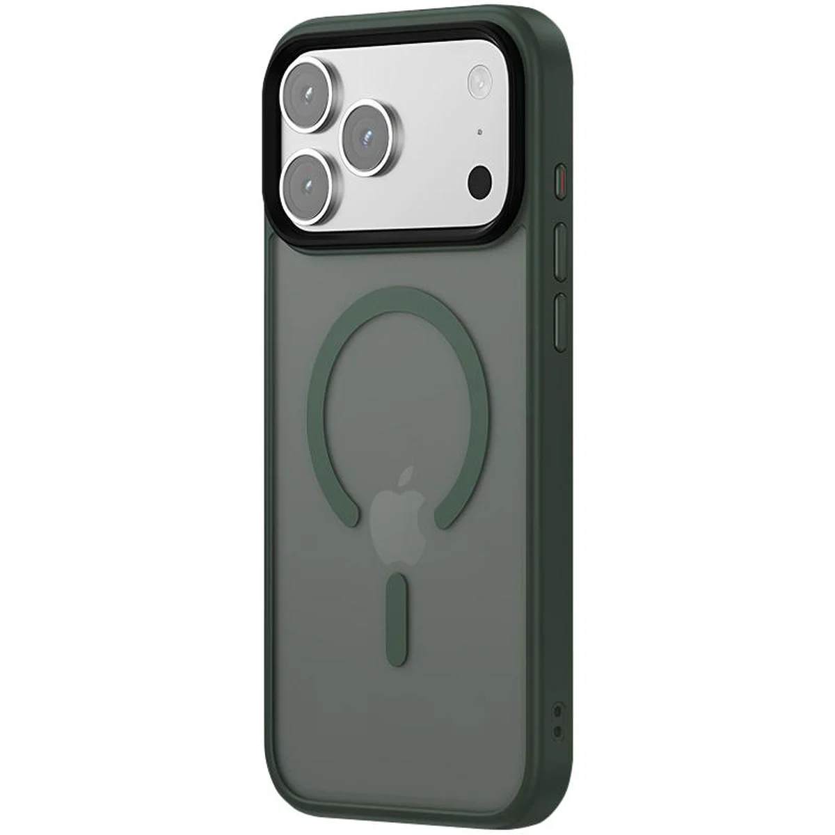 TPU+PC чехол Metal Buttons with MagSafe Colorful для Apple iPhone 17 Pro (6.3") Зеленый / Dark Green