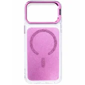 Чехол TPU+PC Jewel Sparkle with MagSafe для Apple iPhone 17 Pro (6.3") Pink Ruby