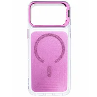 Чехол TPU+PC Jewel Sparkle with MagSafe для Apple iPhone 17 Pro (6.3") Pink Ruby
