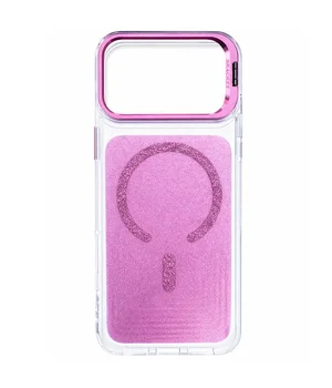 Чохол TPU+PC Jewel Sparkle with MagSafe для Apple iPhone 17 Pro (6.3") Pink Ruby