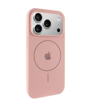 Чехол Silicone Case Full Protective (AA) V2 with MagSafe для Apple iPhone 17 Pro (6.3") Розовый / Pink Sand