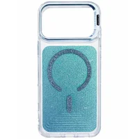 Чехол TPU+PC Jewel Sparkle with MagSafe для Apple iPhone 17 Pro (6.3") Aqua Blue