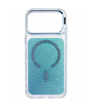 Чохол TPU+PC Jewel Sparkle with MagSafe для Apple iPhone 17 Pro (6.3") Aqua Blue