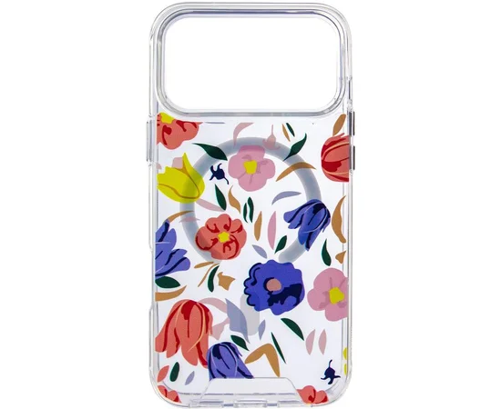 TPU+PC чехол Clear Garden with MagSafe для Apple iPhone 17 Pro (6.3") Tropical Art