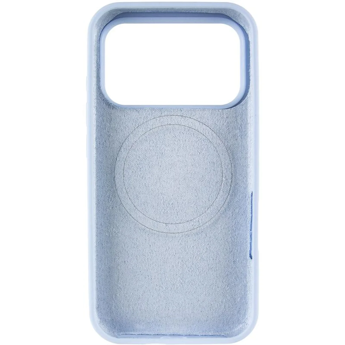 Чехол Silicone Case Full Protective (AA) V2 with MagSafe для Apple iPhone 17 Pro (6.3") Голубой / Lilac Blue