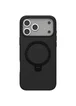 TPU+PC чехол Metal Buttons with MagSafe Colorful HQ Ring для Apple iPhone 17 Pro (6.3") Black