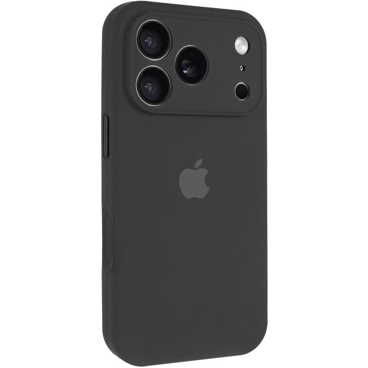 Чехол Silicone Case Full Camera Protective (AA) для Apple iPhone 17 Pro (6.3") Черный / Black
