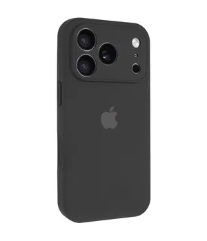Чохол Silicone Case Full Camera Protective (AA) для Apple iPhone 17 Pro (6.3") Чорний / Black