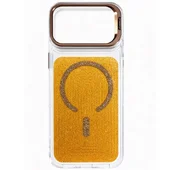 Чехол TPU+PC Jewel Sparkle with MagSafe для Apple iPhone 17 Pro (6.3") Sunny Gold