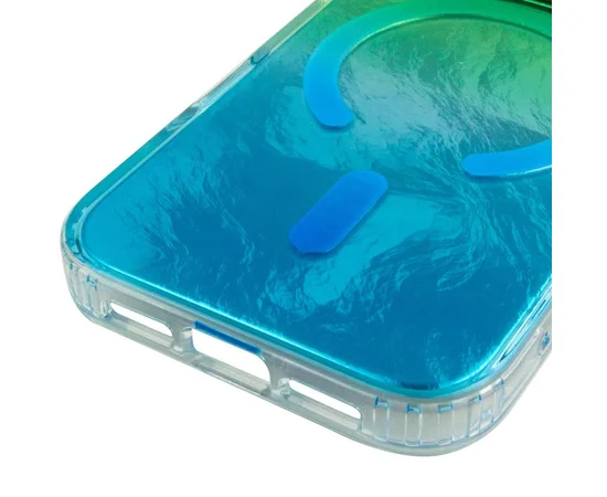 Чехол TPU Shiny Mountain (MagFit) для Apple iPhone 17 Pro (6.3") Green / Blue
