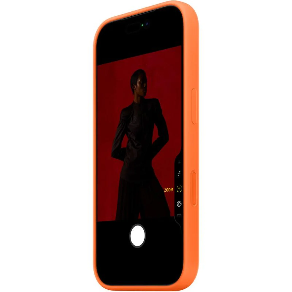 Чехол Silicone case (AAA) with Magsafe and Animation для Apple iPhone 17 Pro (6.3") Orange