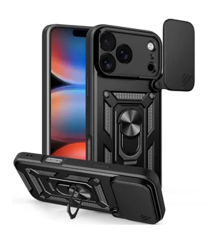 Чохол Ummi Camshield Serge Ring для Apple iPhone 17 Pro (6.3") Чорний / Black