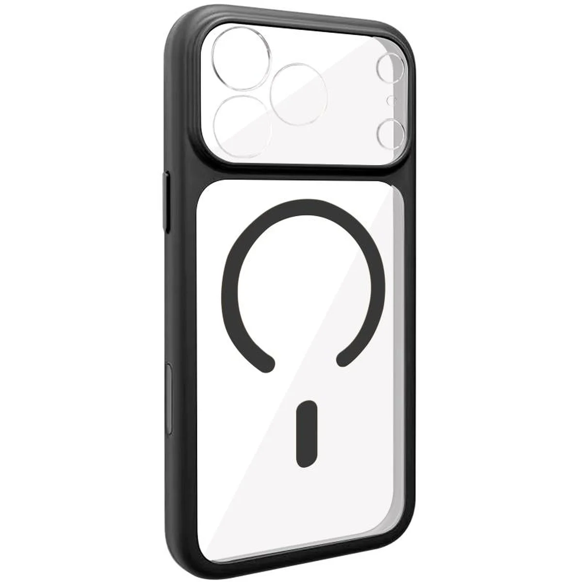 Чехол TPU GETMAN Moon Clear with MagSafe для Apple iPhone 17 Pro (6.3") Black