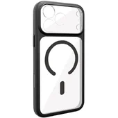 Чохол TPU GETMAN Moon Clear with MagSafe для Apple iPhone 17 Pro (6.3") Black