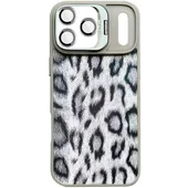 Чехол TPU+PC Wild Leopard with MagSafe and Lens для Apple iPhone 17 Pro (6.3") Grey