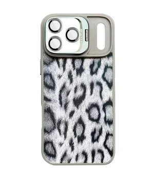 Чохол TPU+PC Wild Leopard with MagSafe and Lens для Apple iPhone 17 Pro (6.3") Grey