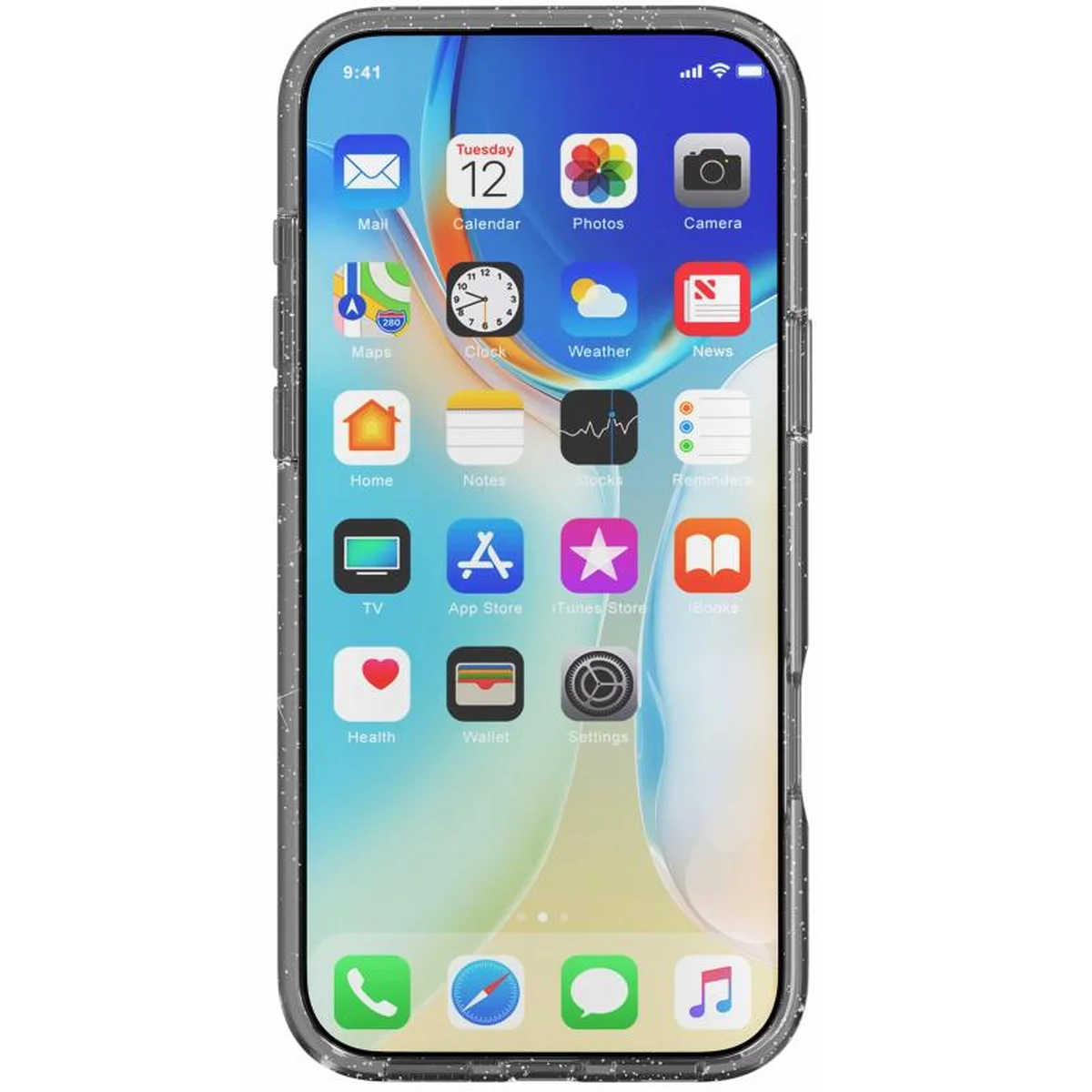 Чехол TPU Eclipse Sparkle (MagFit) для Apple iPhone 17 Pro (6.3") Black