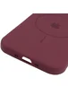 Чехол Silicone Case Full Protective (AA) V2 with MagSafe для Apple iPhone 17 Pro (6.3") Бордовый / Plum