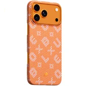 TPU+PC чехол Blueo Gilded Tactile Woven with MagSafe для Apple iPhone 17 Pro (6.3") Orange