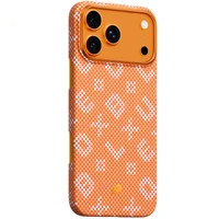 TPU+PC чехол Blueo Gilded Tactile Woven with MagSafe для Apple iPhone 17 Pro (6.3") Orange