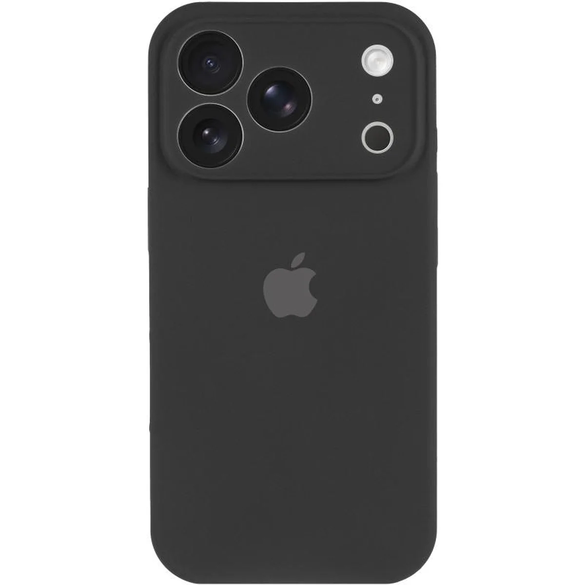 Чехол Silicone Case Full Camera Protective (AA) для Apple iPhone 17 Pro (6.3") Черный / Black