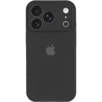 Чехол Silicone Case Full Camera Protective (AA) для Apple iPhone 17 Pro (6.3") Черный / Black