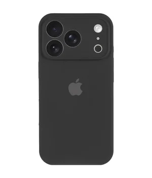 Чохол Silicone Case Full Camera Protective (AA) для Apple iPhone 17 Pro (6.3") Чорний / Black