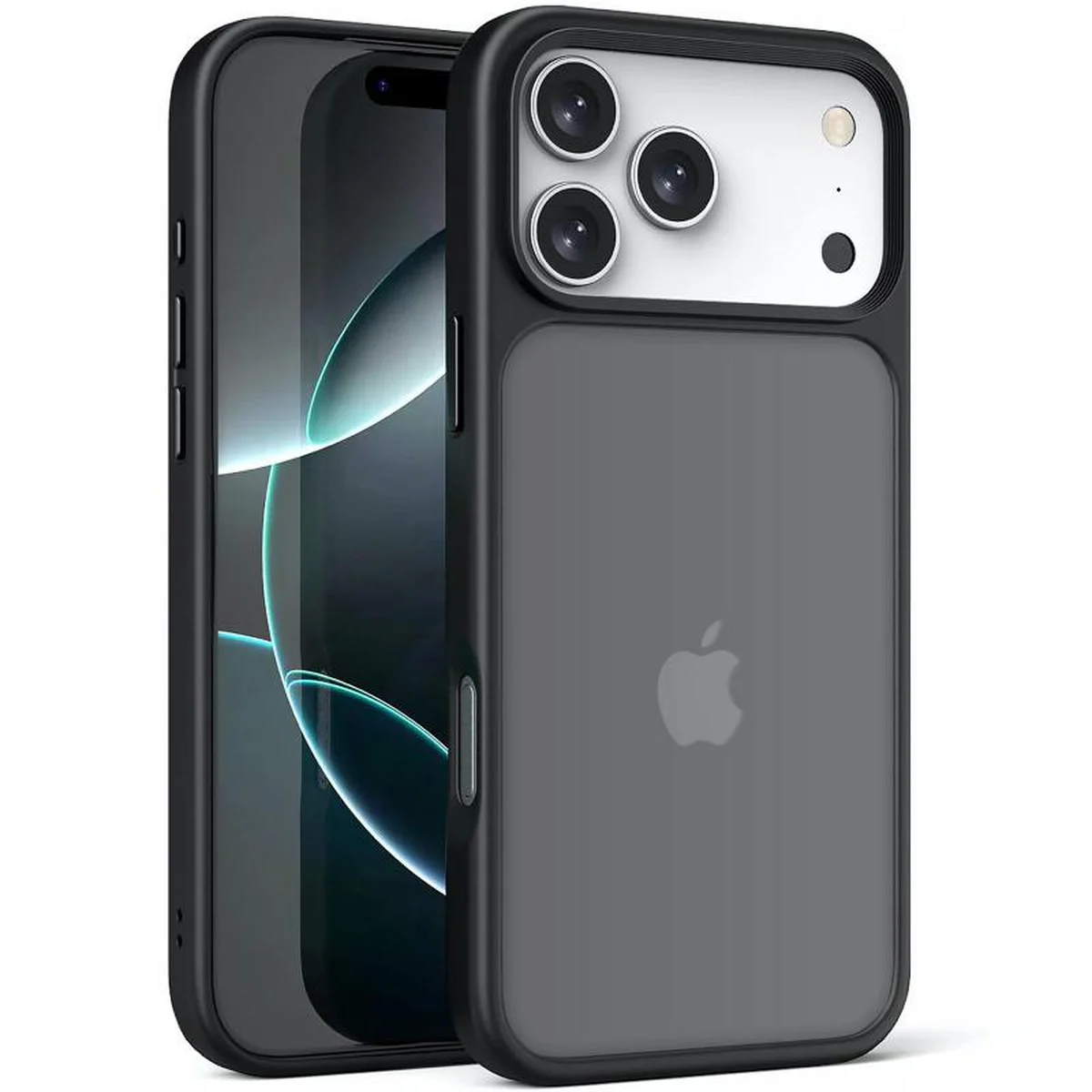 TPU+PC чохол Metal Buttons для Apple iPhone 17 Pro (6.3") Чорний / Black