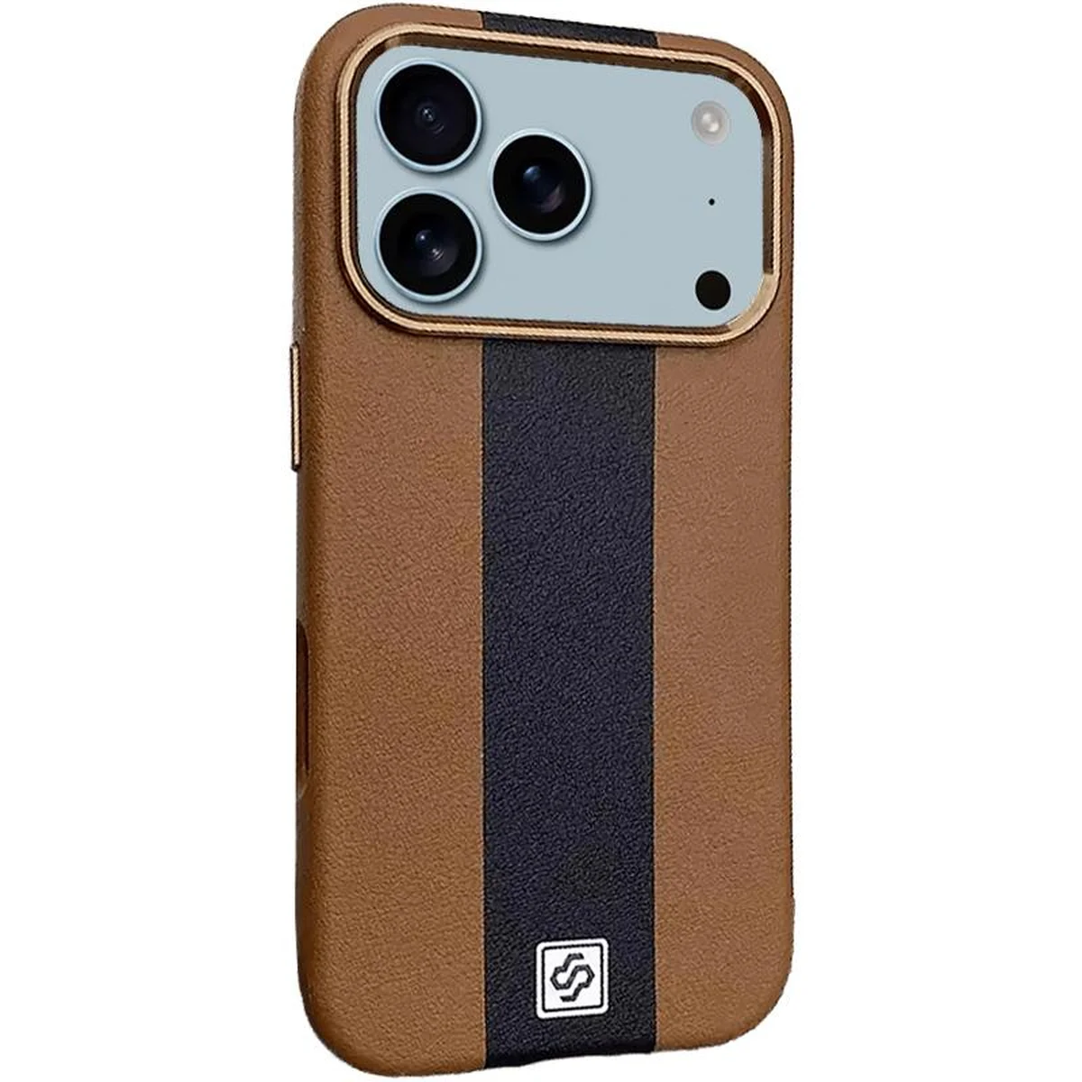 Кожаный чехол Rally with MagSafe для Apple iPhone 17 Pro (6.3") Brown / Black