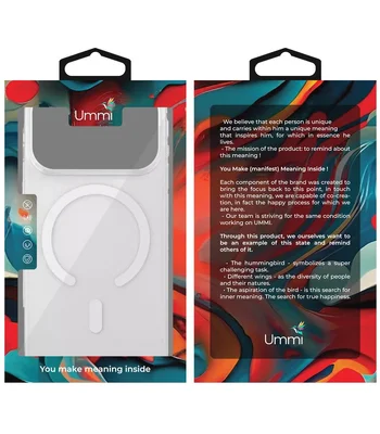 Чехол Ummi transparent with MagSafe для Apple iPhone 17 Pro (6.3") Clear Чехол Ummi transparent with MagSafe для Apple iPhone 17 Pro (6.3") Clear