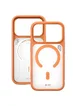 TPU+PC чехол Blueo Frosted Heat Dissipation Stand with MagSafe для Apple iPhone 17 Pro (6.3") Оранжевый