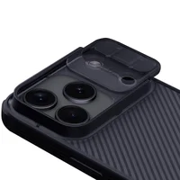 Карбоновая накладка Nillkin CamShield Pro для Apple iPhone 17 Pro (6.3") Transparent black