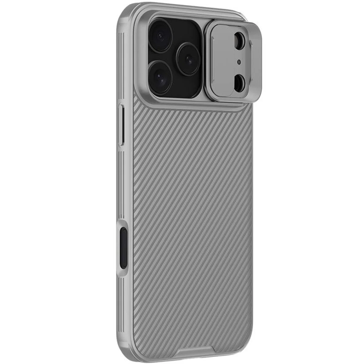 Карбоновая накладка Nillkin CamShield Pro для Apple iPhone 17 Pro (6.3") Titanium gray