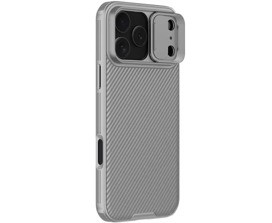 Карбонова накладка Nillkin CamShield Pro для Apple iPhone 17 Pro (6.3") Titanium gray