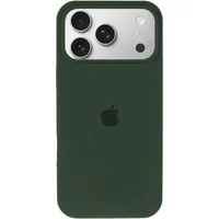 Чехол Silicone Case Full Protective (AA) для Apple iPhone 17 Pro (6.3") Зеленый / Cyprus Green