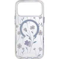 TPU+PC чехол Clear Garden with MagSafe для Apple iPhone 17 Pro (6.3") Cherry Petal