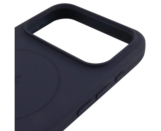 Чехол Silicone Case Full Protective (AA) V2 with MagSafe для Apple iPhone 17 Pro (6.3") Темно-синий / Midnight blue