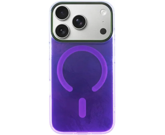 Чохол TPU Shiny Mountain (MagFit) для Apple iPhone 17 Pro (6.3") Purple