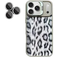 Чехол TPU+PC Wild Leopard with MagSafe and Lens для Apple iPhone 17 Pro (6.3") Grey